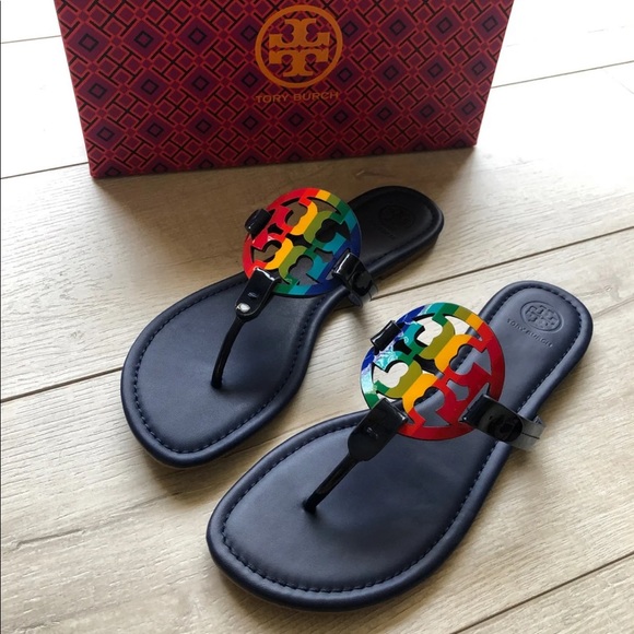 Tory Burch Navy Miller Sandal